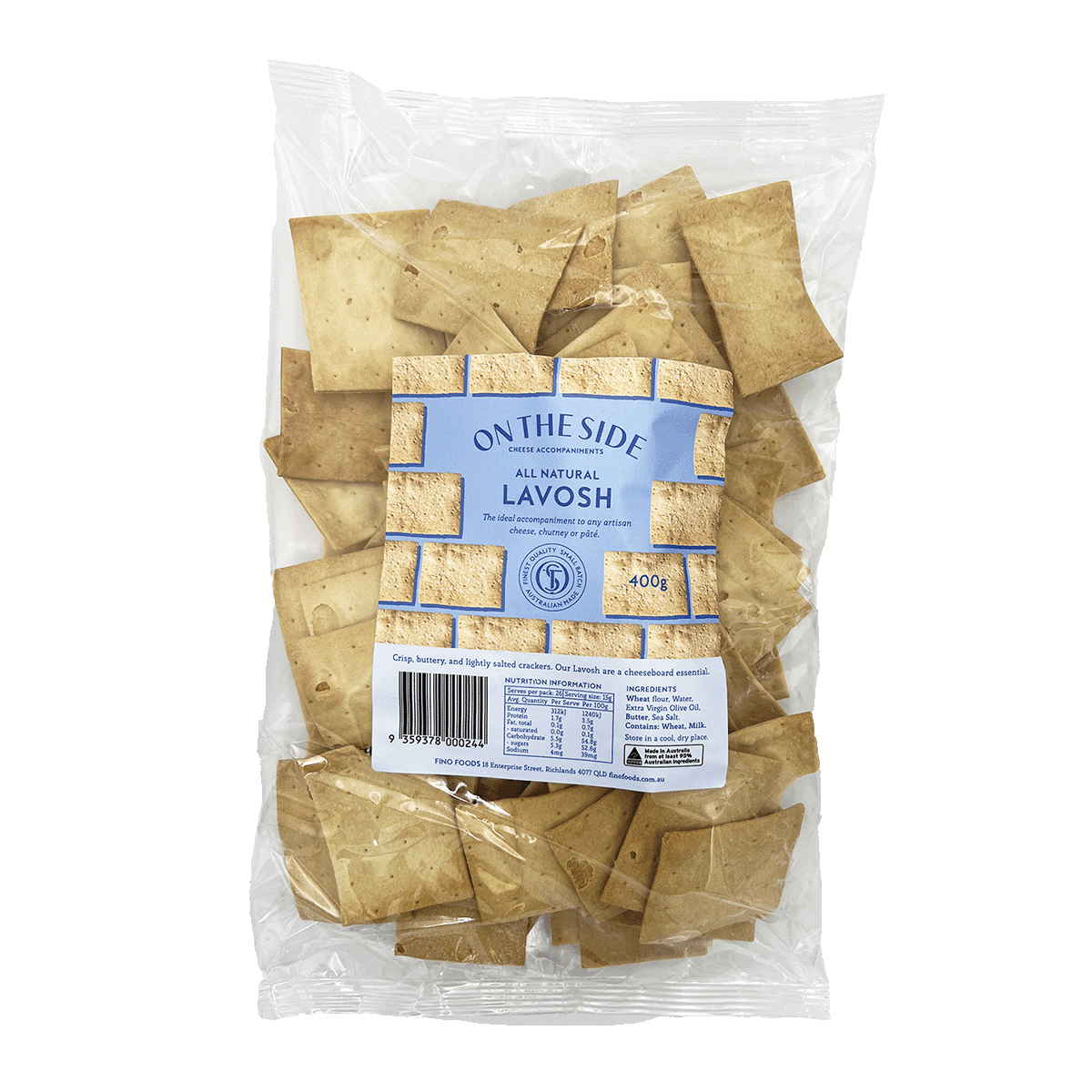 Lavosh - Ctn 8 x 400g | On The Side | Crisp Bread & Crackers